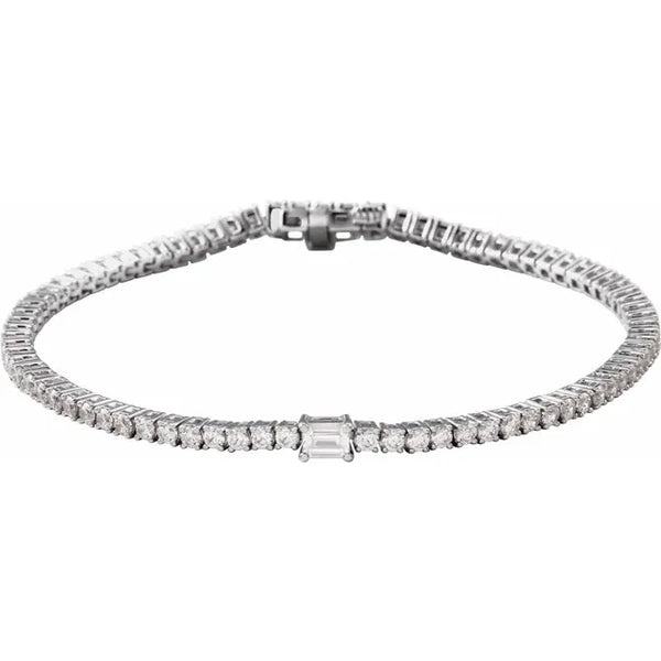 Lab-Grown Diamond Tennis Bracelet