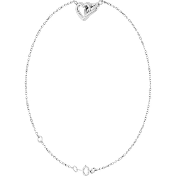 Interlocking Hearts Link Bracelet