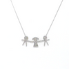 Two Boys One Girl Necklace