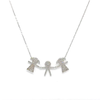 Two Girls One Boy Necklace