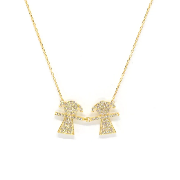 Two Girls Necklace