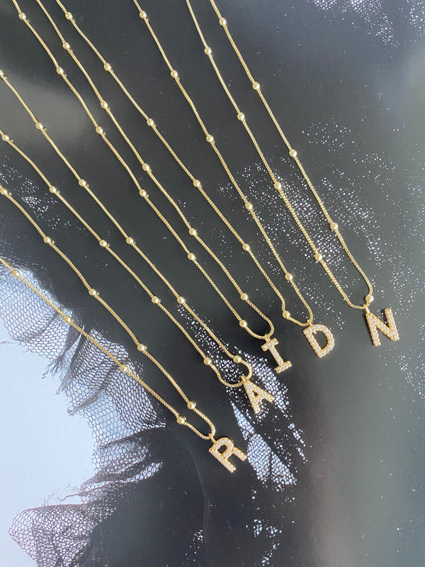 Glam Initial Necklace