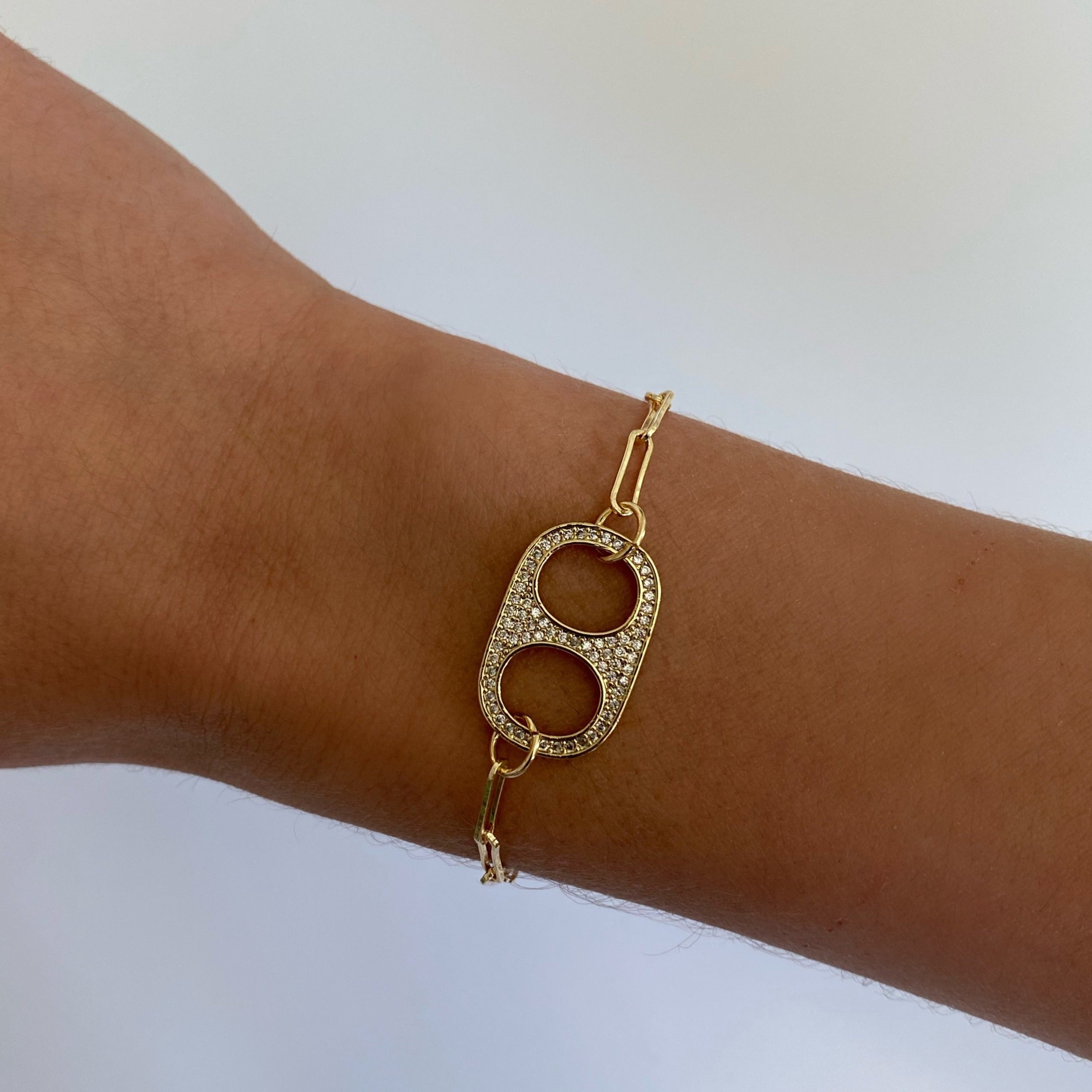Paperclip Glam Soda Cap Bracelet Jewel Be Mine paperclip-glam-soda-cap-bracelet-jewel-be-mine