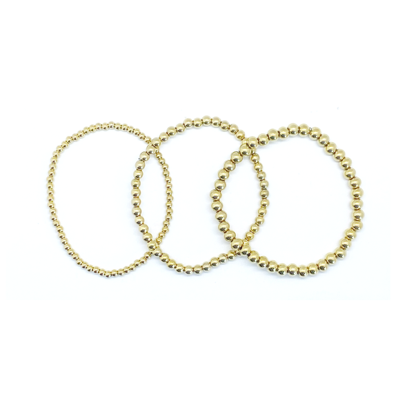 Sophie Elastic Bead Bracelet with Charm