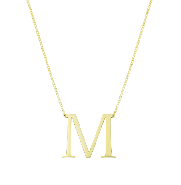 Large Initial Necklace