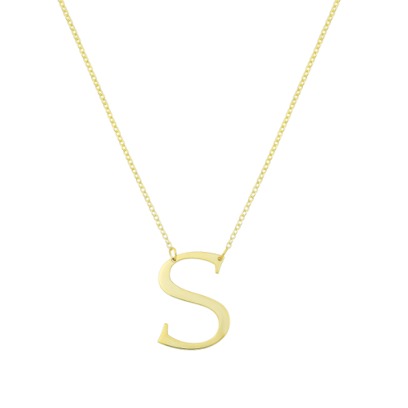 Large Initial Necklace