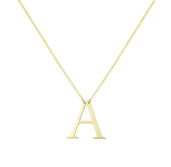 Large Initial Necklace