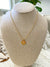 Coin Initial Necklace