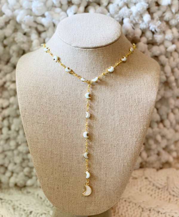 Moon Pearl Lariat