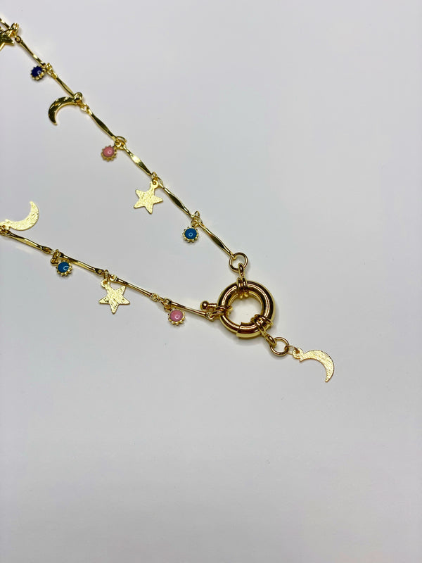 Moroccan Moon Cross-body Chain