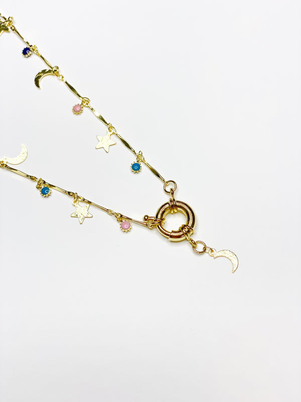 Moroccan Moon Cross-body Chain