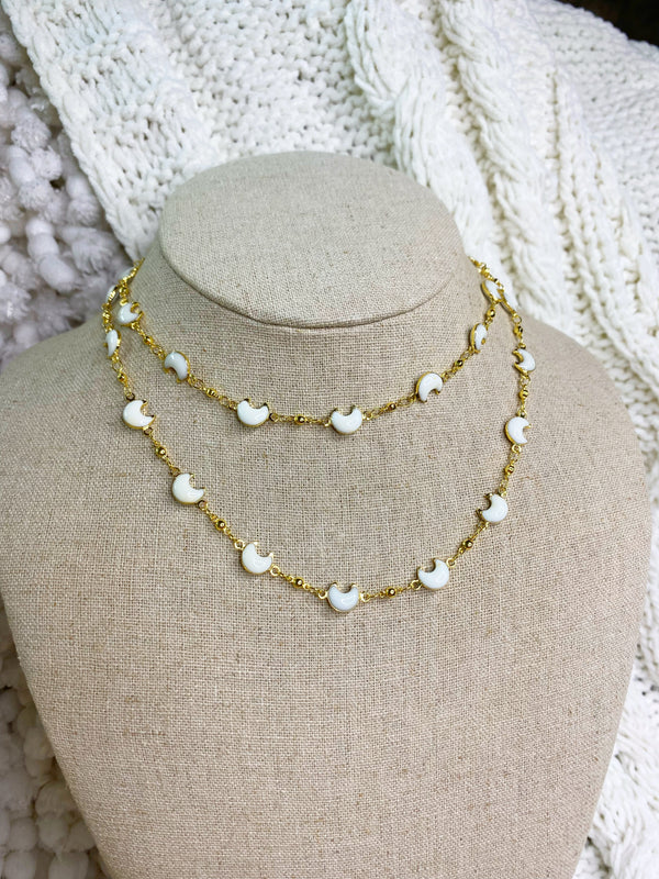 Moon Pearl Necklace