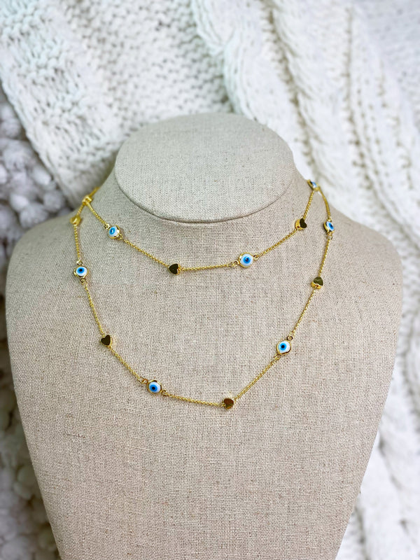 Eyes and Hearts Necklace
