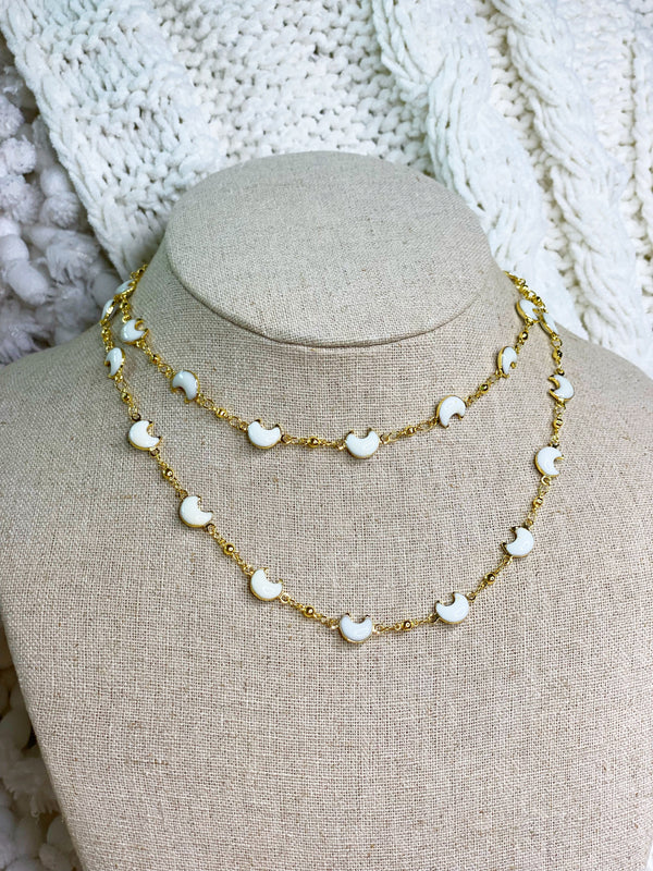 Moon Pearl Necklace