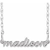 Script Nameplate Necklace
