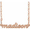 Script Nameplate Necklace