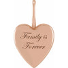 Family is Forever Heart Charm