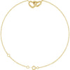 Interlocking Hearts Link Bracelet