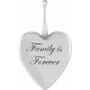 Family is Forever Heart Charm