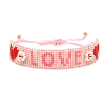 Pink Love Miyuki Bracelets Set